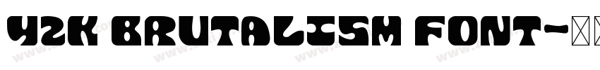 Y2K Brutalism Font字体转换